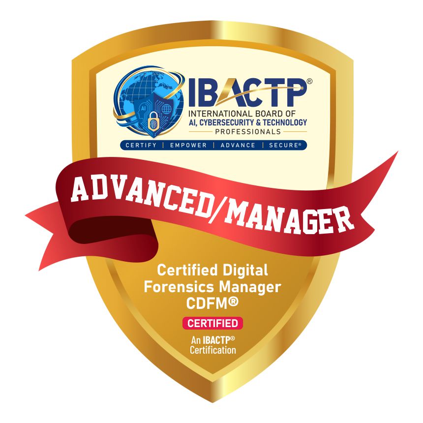 CDFOM® Certified Digital Forensics Manager badge